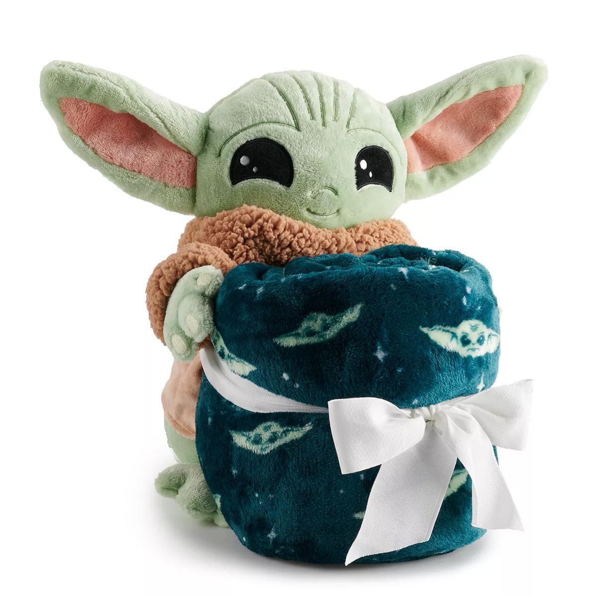 The Big One Kids Plush Buddy and Throw Blanket Set for $11.99