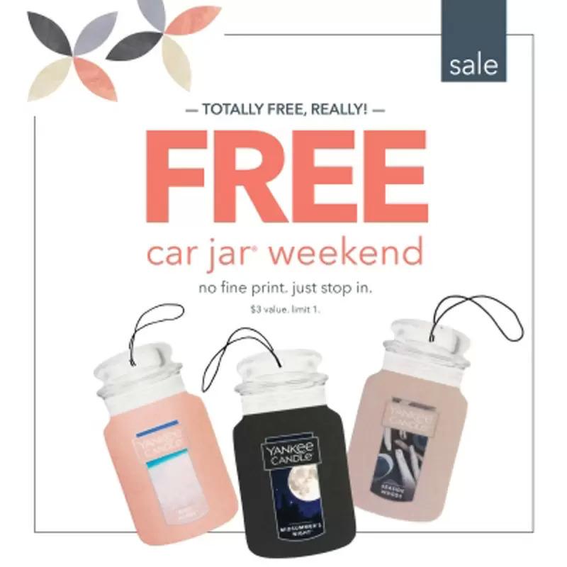 Yankee Candle Car Jar Free This Weekend