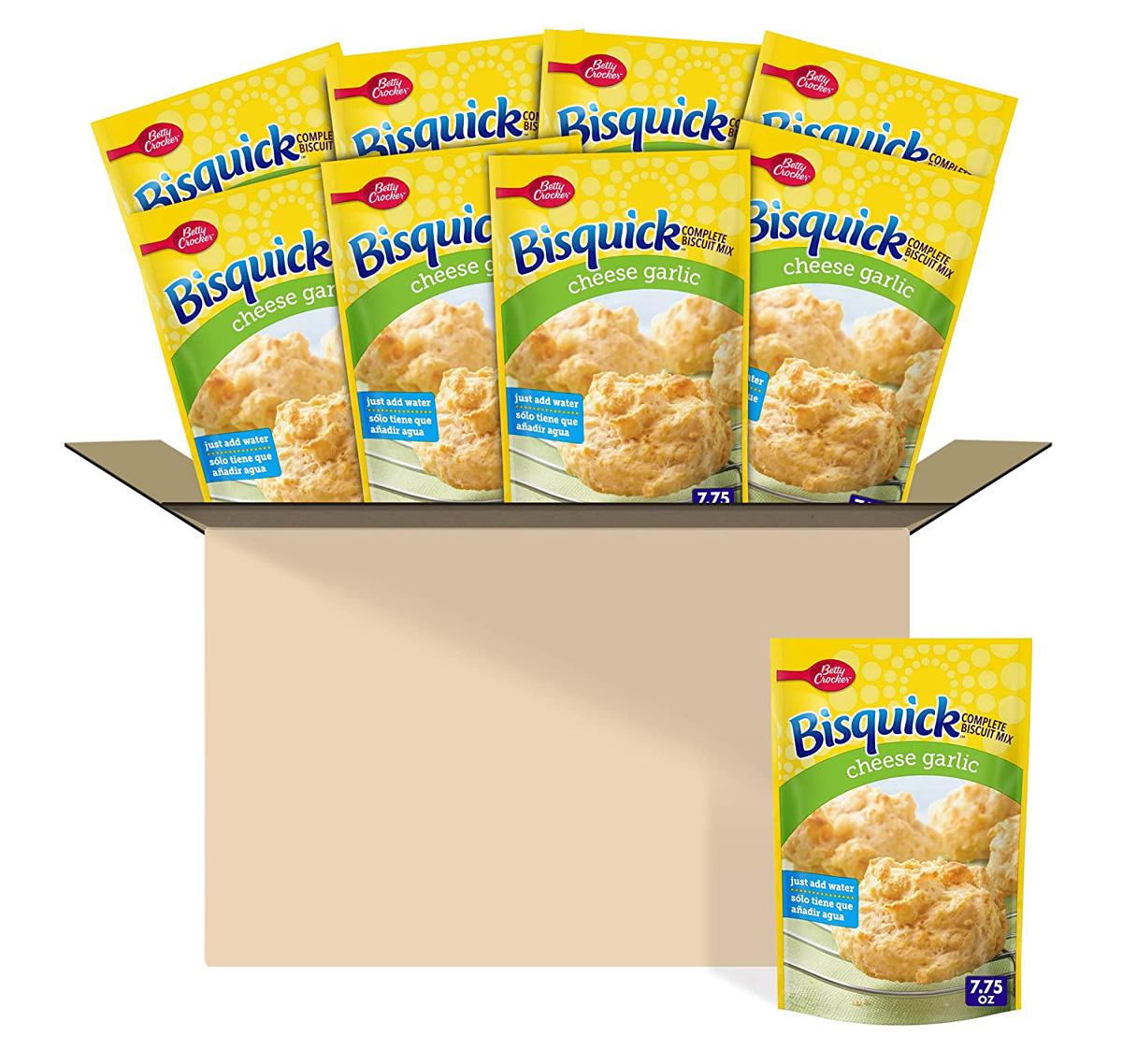 9 Betty Crocker Bisquick Biscuit Mix Garlic Cheese for $6.75 Shipped