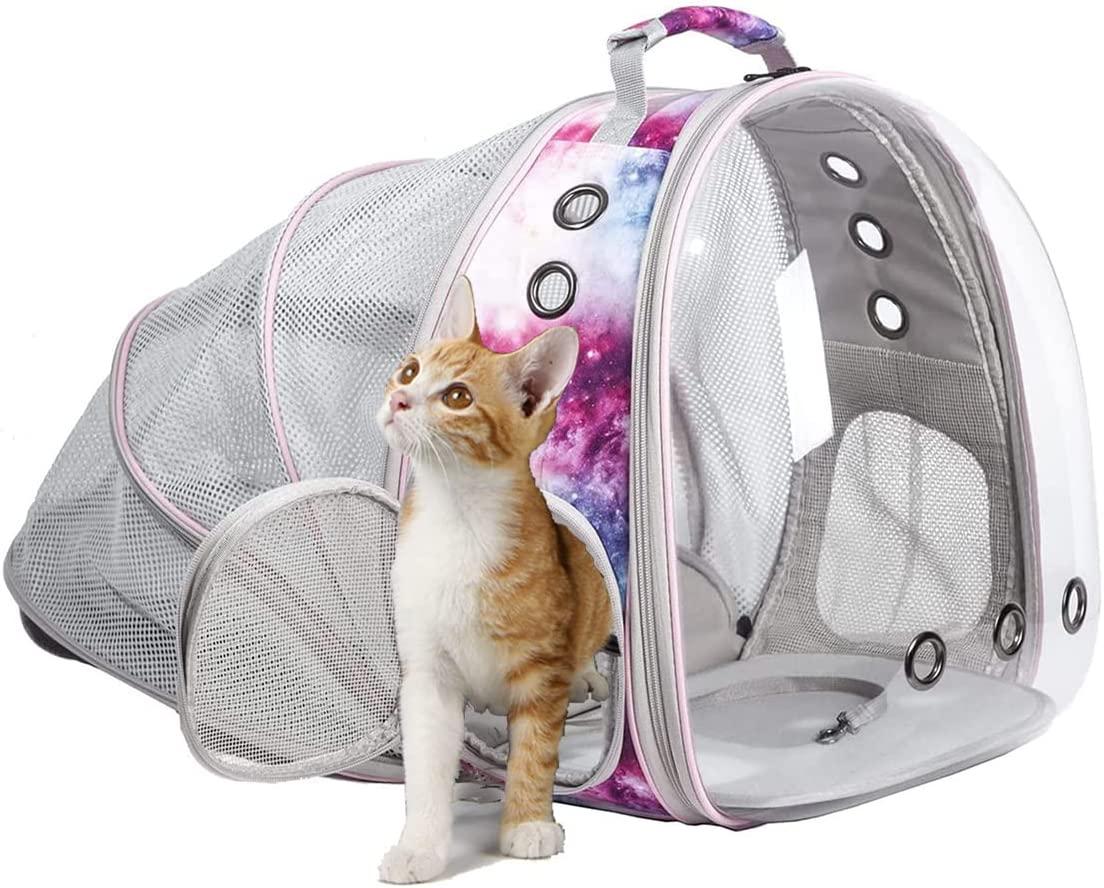 Pet Backpack Bubble Window Expandable Carrier for $21.49 Shipped