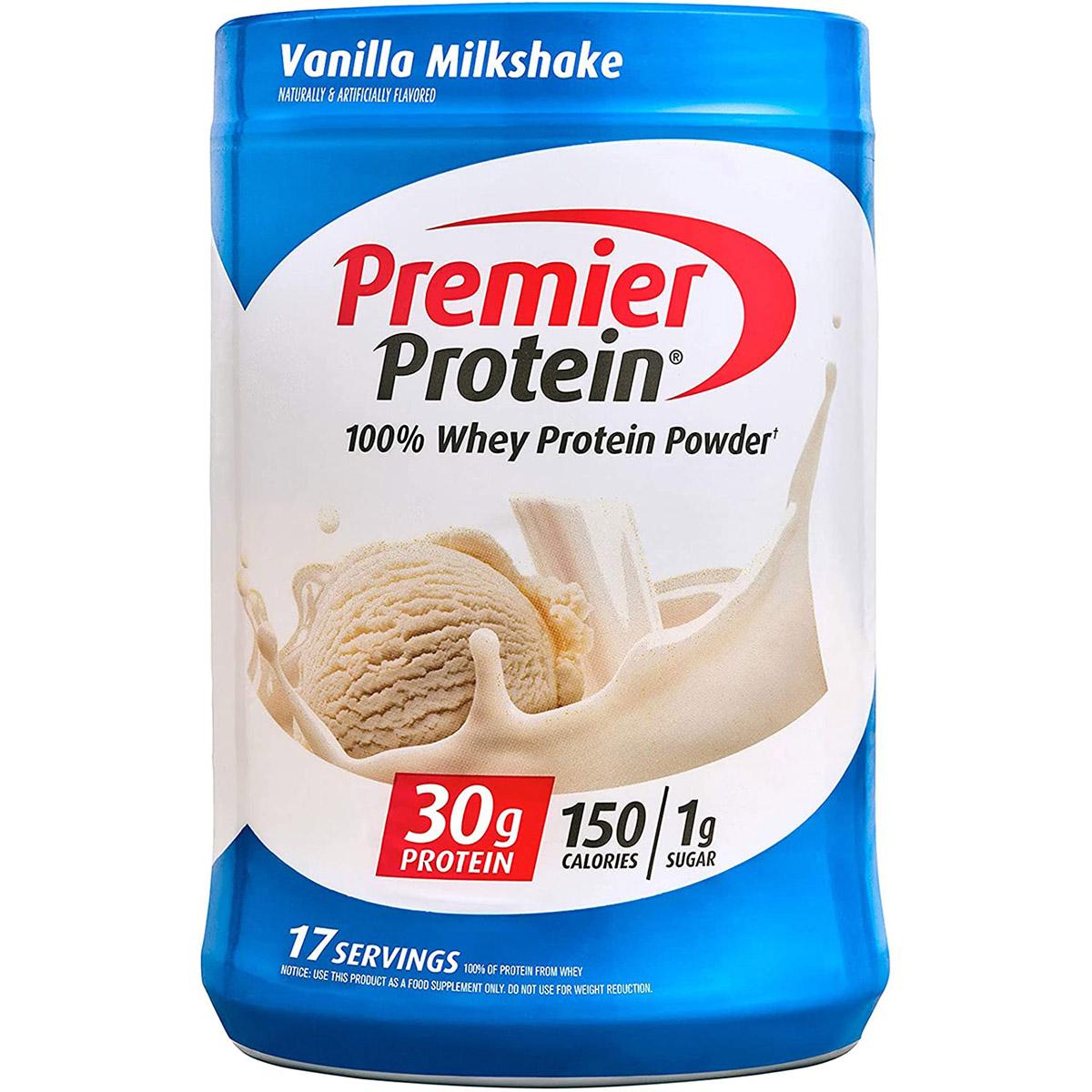 Premier Protein Vanilla Milkshake Whey Protein Powder for $15.95 Shipped