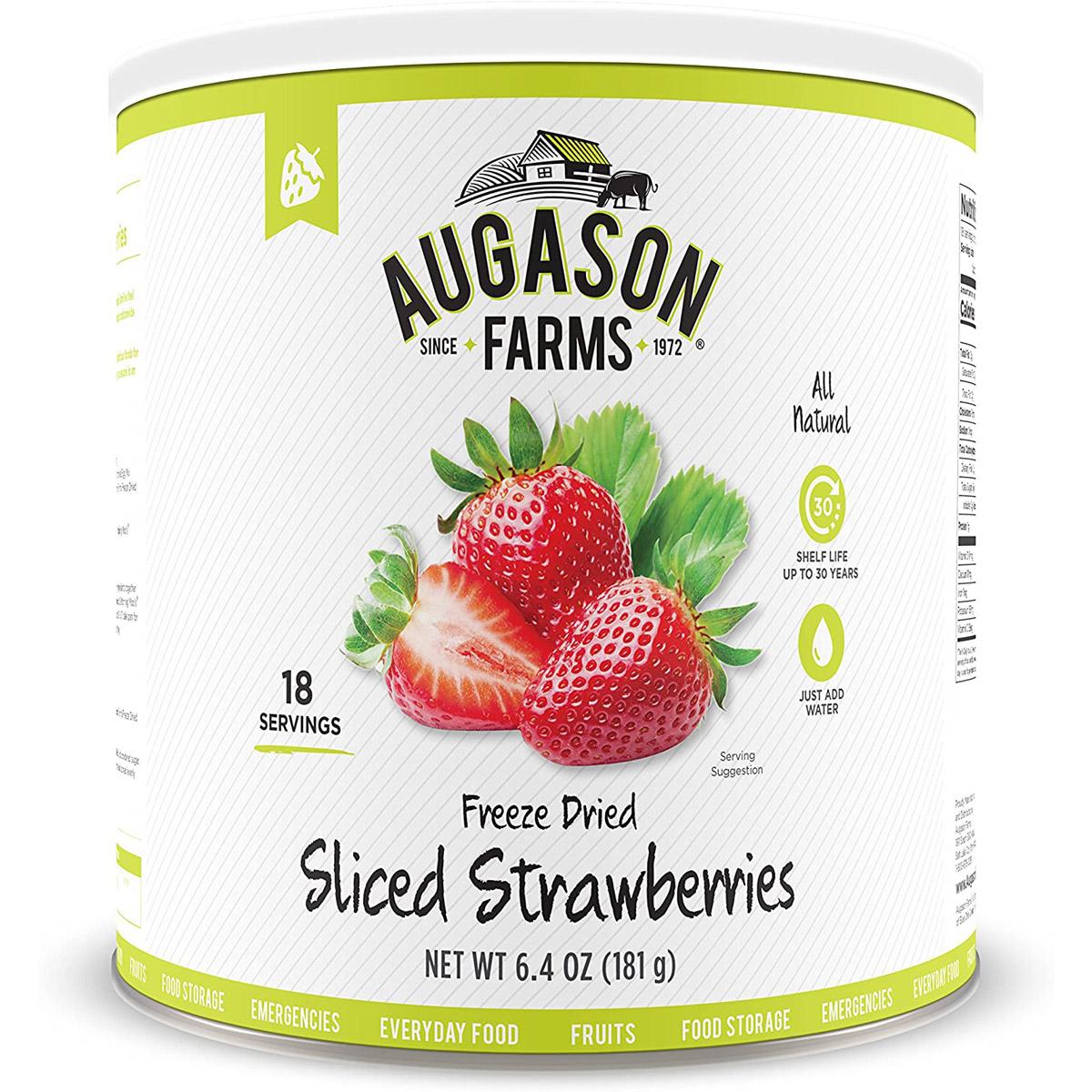 Augason Farms Freeze Dried Sliced Strawberries for $16.59