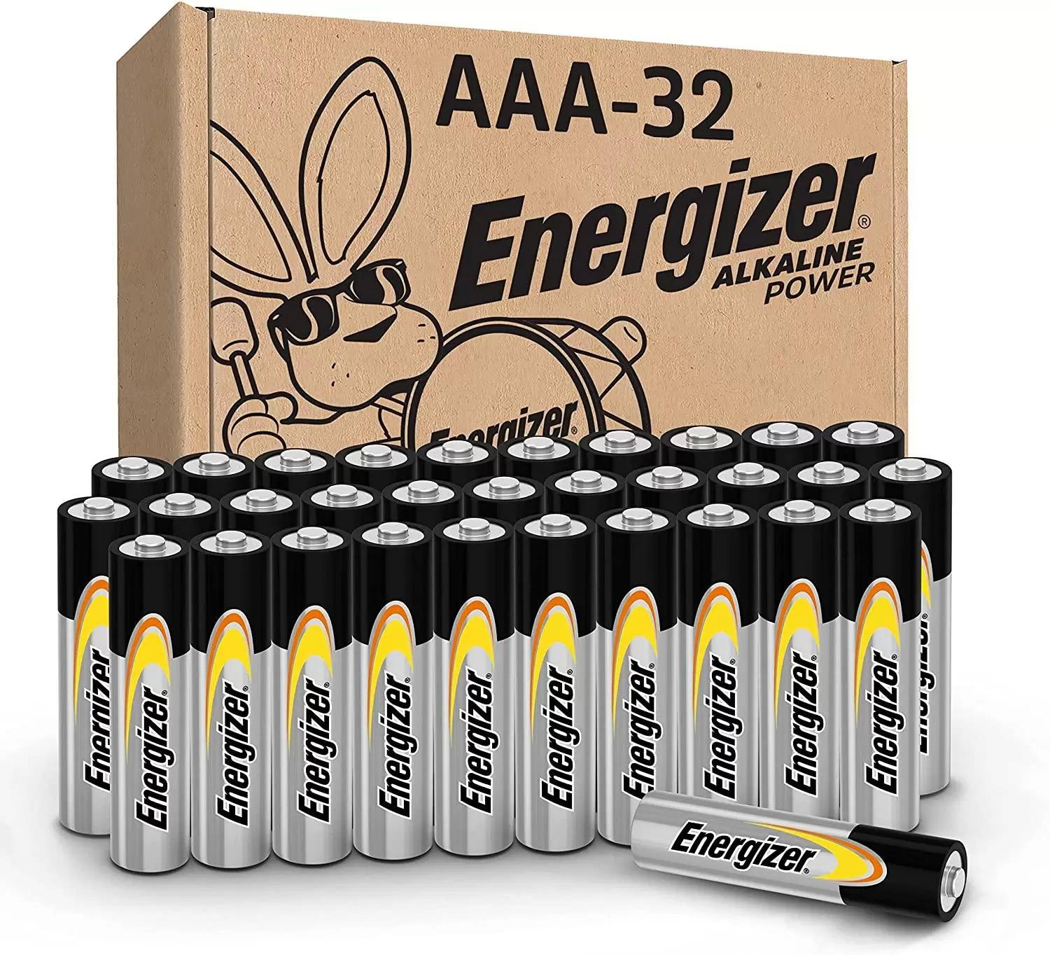 Energizer AAA Alkaline Batteries 32 Pack for $10.90