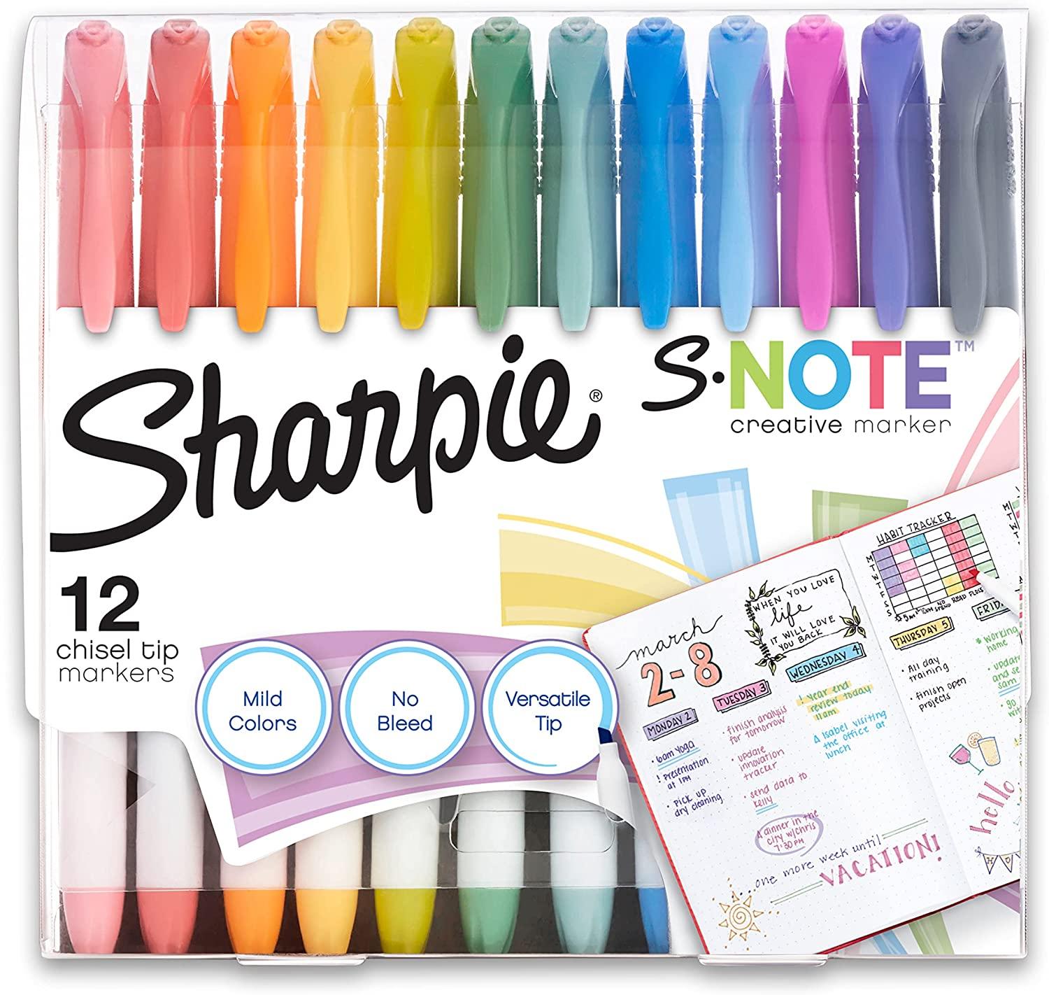 12 Sharpie S-Note Creative Chisel Tip Markers for $5.33 Shipped