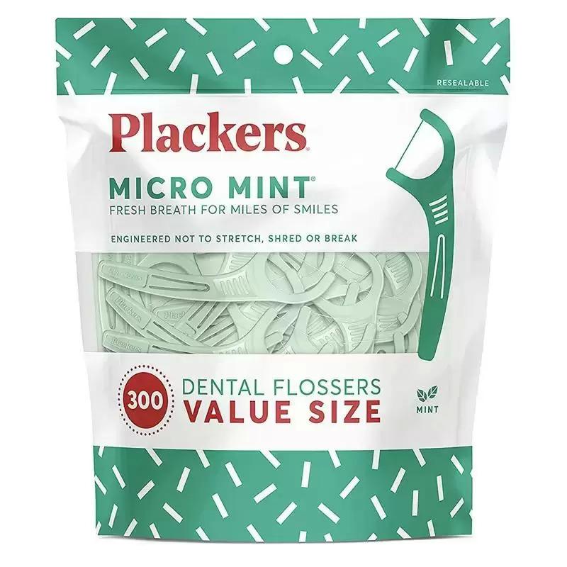 Plackers Micro Mint Dental Floss Picks 300 Pack for $5.35 Shipped