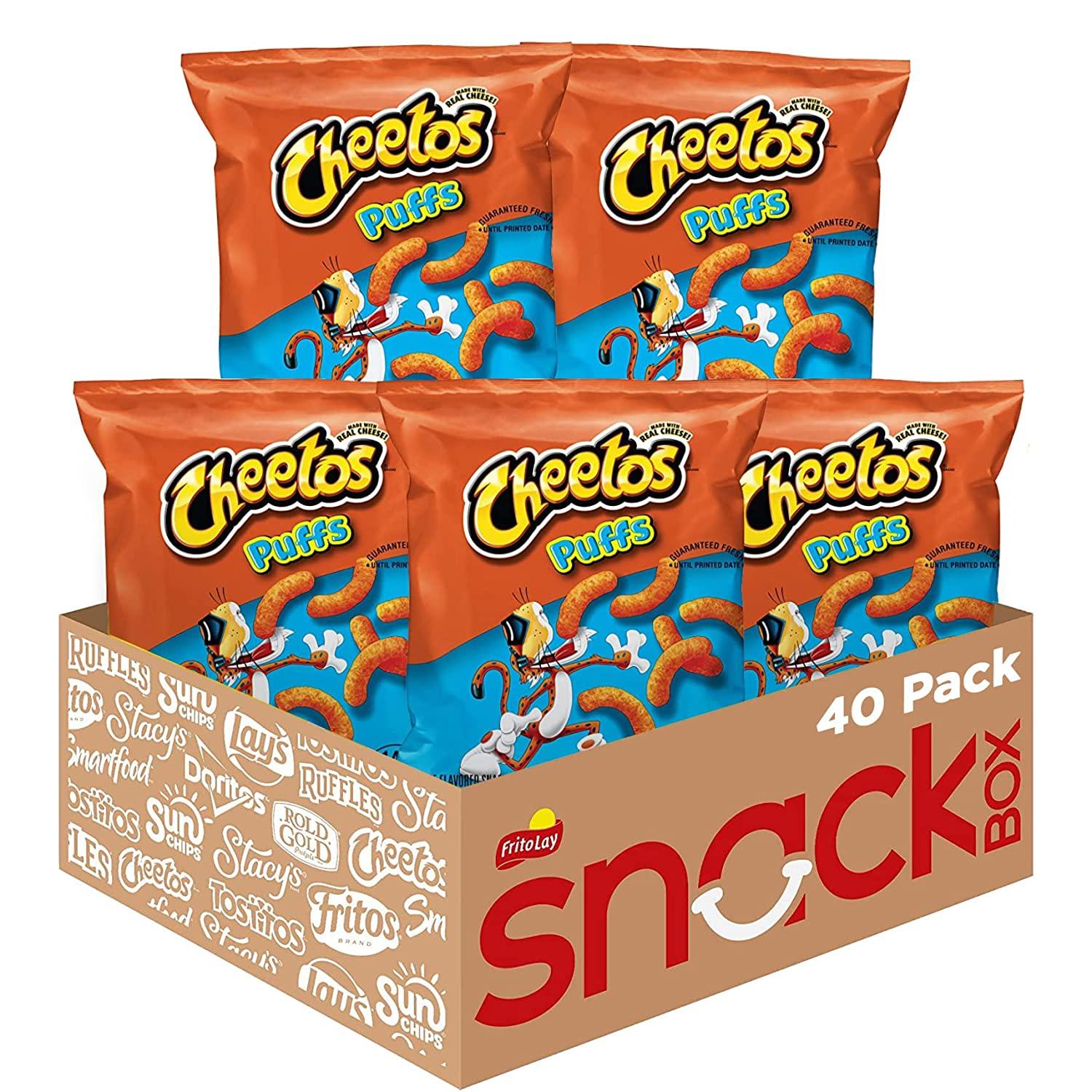40 Cheetos Puffs Cheese Flavored Snacks for $11.39