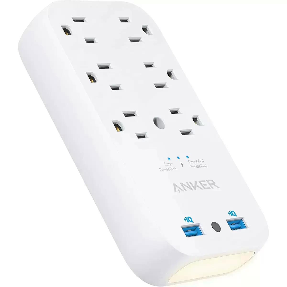 Anker 18W Outlet Extender with 6 AC Outlets for $12.99