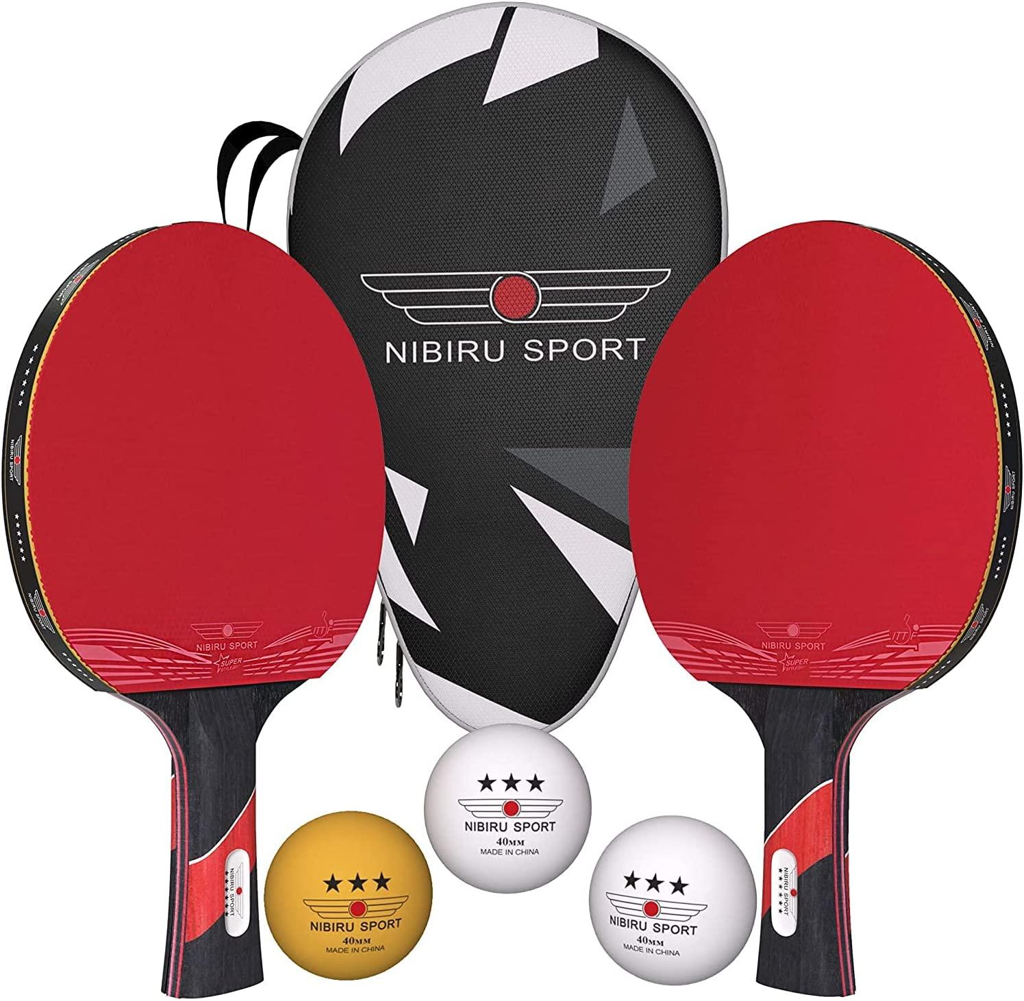 Nibirus Sport Ping Pong Paddles Set of 2 for $10