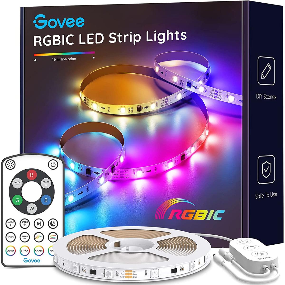 16ft Govee RGBIC LED Strip Lights for $9.99
