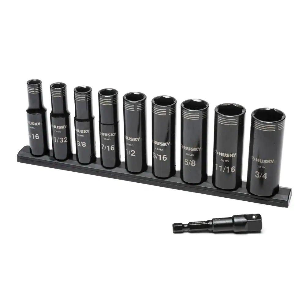 Husky 3/8 Drive Thin Wall Deep Impact 10-Piece Socket Set for $14.97