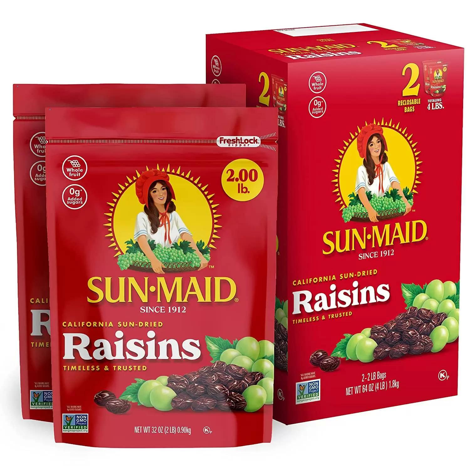 Sun-Maid California Raisins 4Lbs for $9.91 Shipped