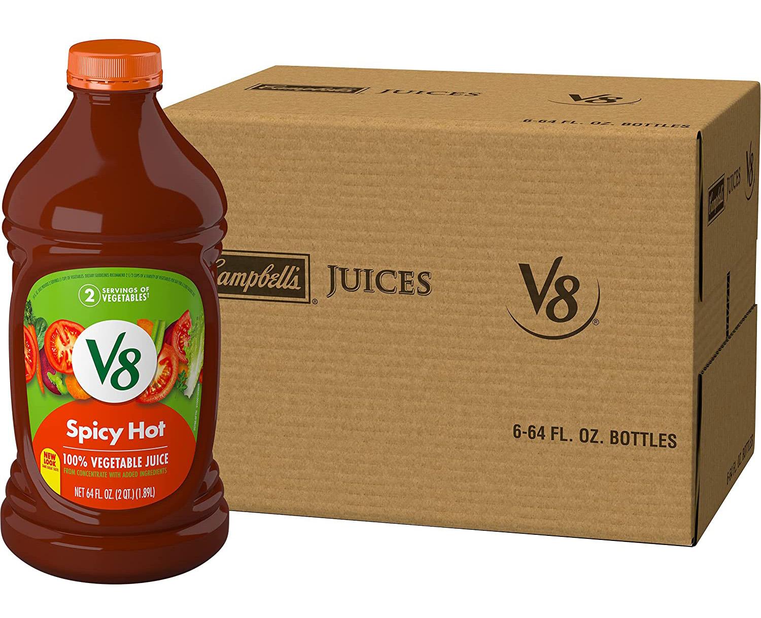 V8 Vegetable Blend Juice Spicy Flavor 6-Pack for $13.41