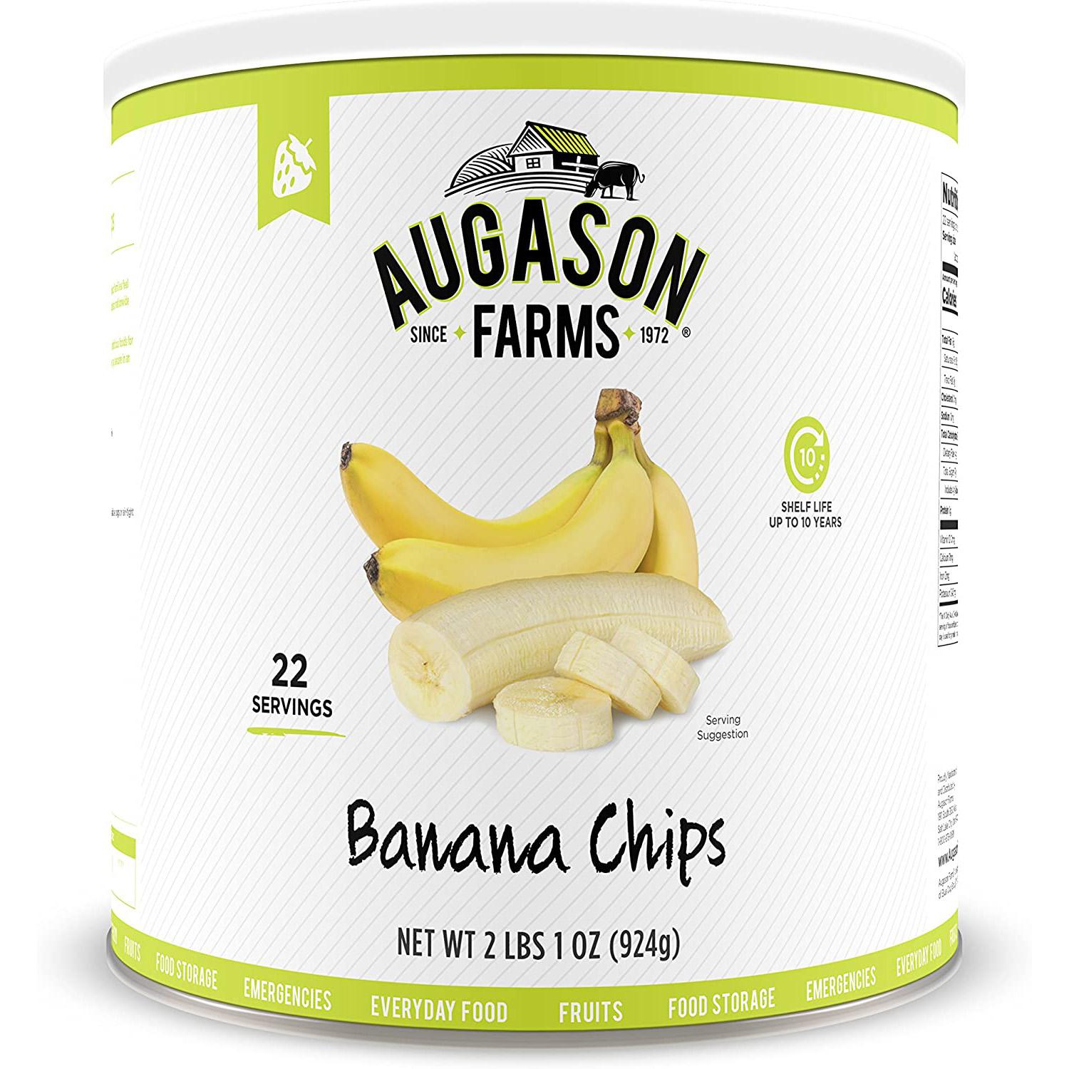 Augason Farms Banana Chips for $9.98