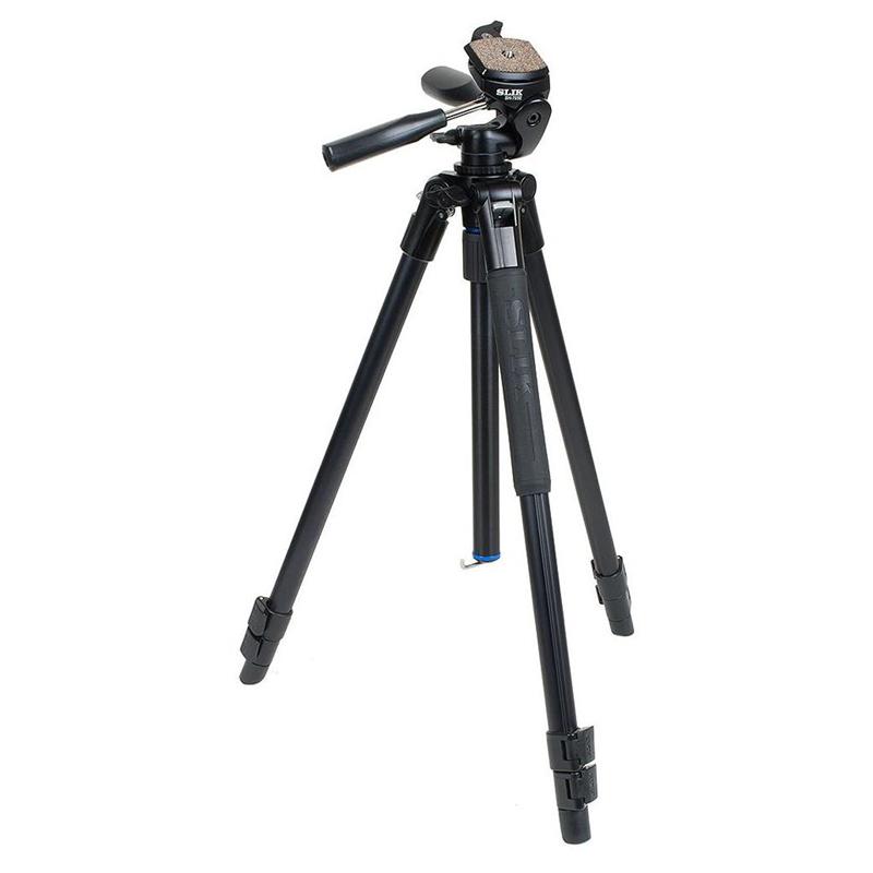 Slik Pro AL-323DX Tripod with SH-705E 3-Way Pan Head for $39.95 Shipped