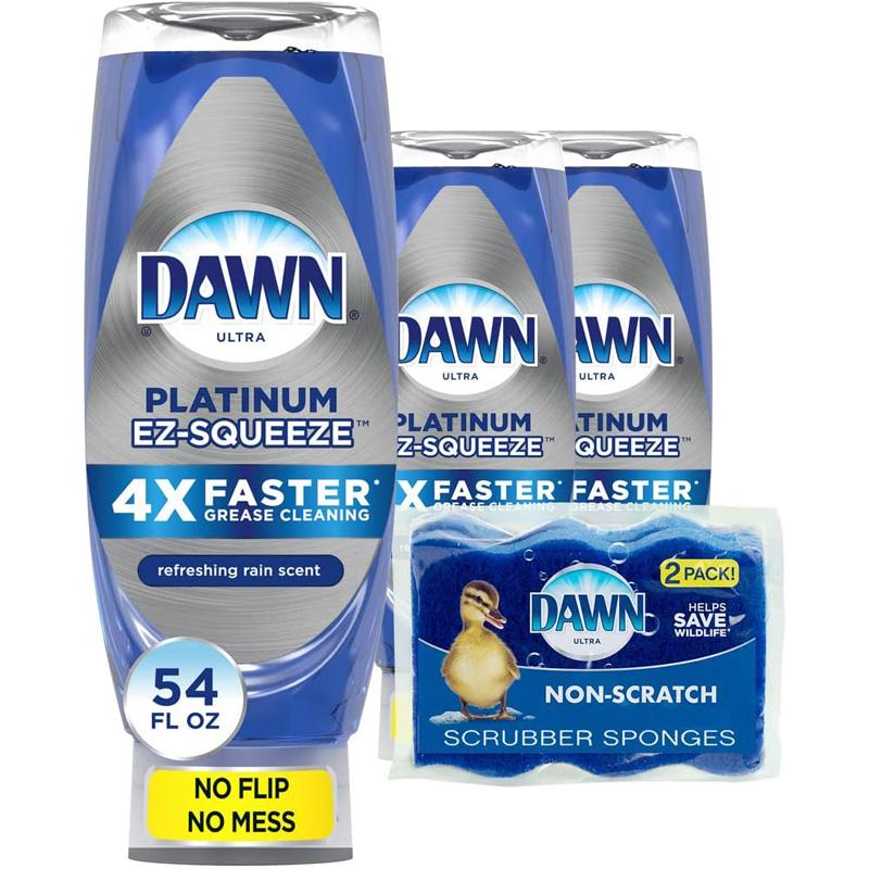Dawn EZ-Squeeze Platinum Dishwashing Liquid and Sponge Bundle for $11.26 Shipped