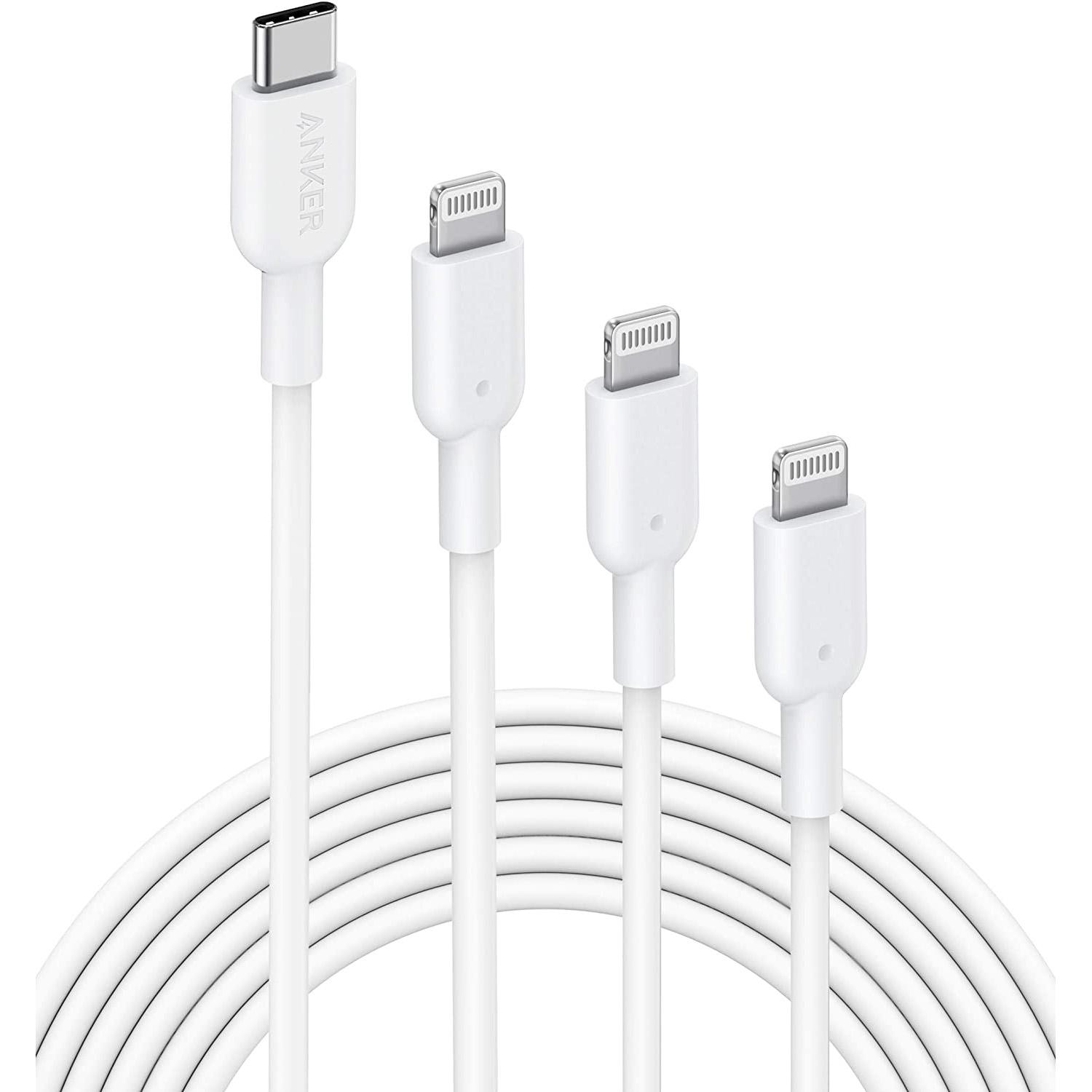 Anker USB C to Apple Lightning Cable 3-Pack for $19.99 Shipped