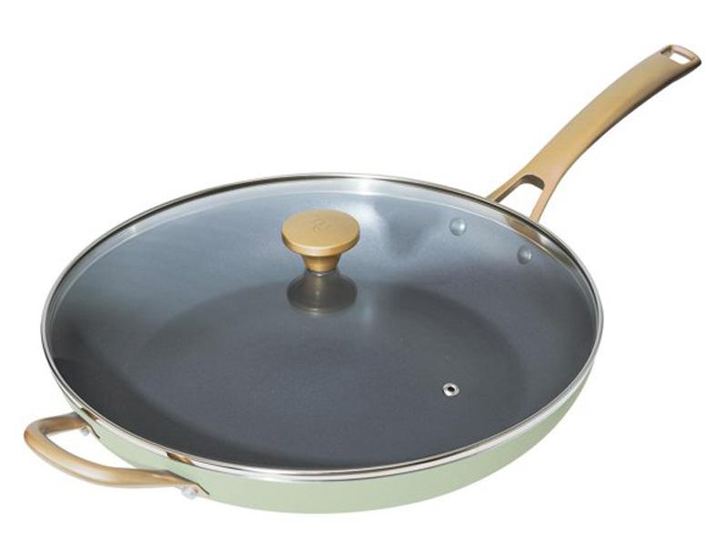 Beautiful by Drew Barrymore Fry Pan with Lid for $15.88