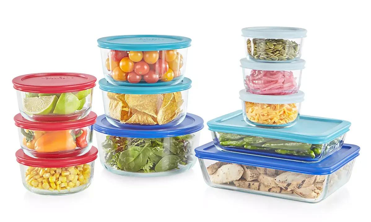 Pyrex 22-Piece Glass Food Storage Set for $25.49