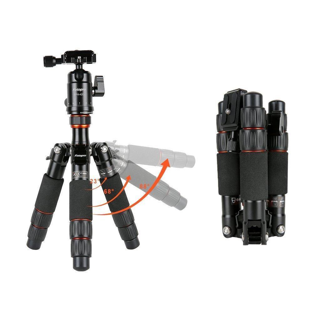 FotoPro X-Go Mini Carbon Fiber Tripod with Ball Head for $49.95 Shipped