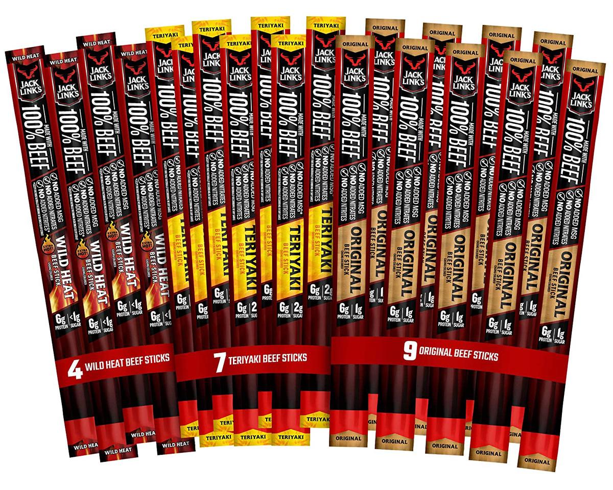 Jack Links Beef Sticks Protein Snacks 20 Pack for $12.24 Shipped