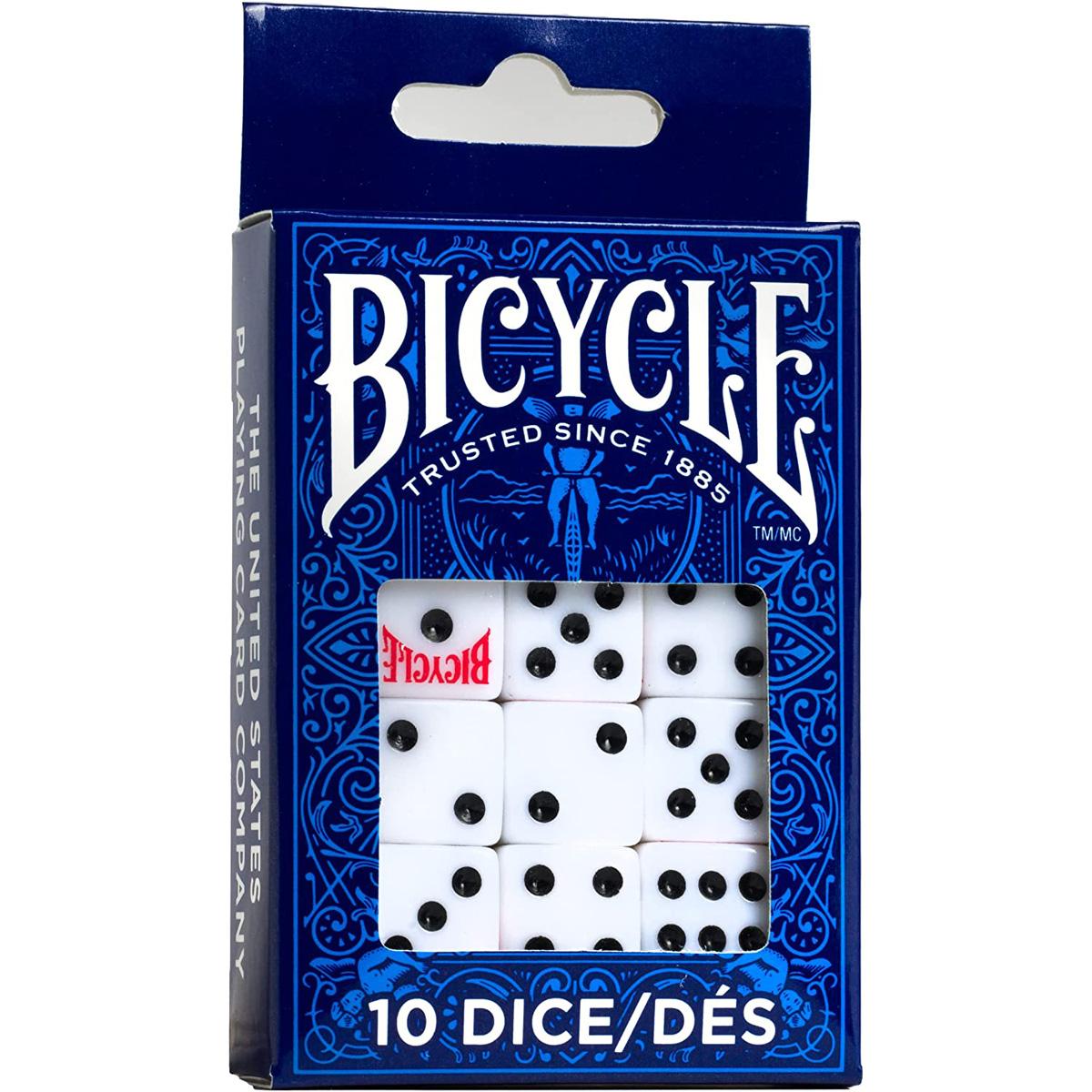 Bicycle 6 Sided Dice 10 Set for $1.99