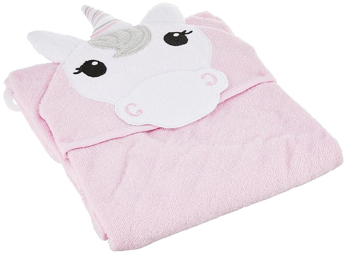 Hudson Baby Unisex Baby Unicorn Face Hooded Towel for $7.70
