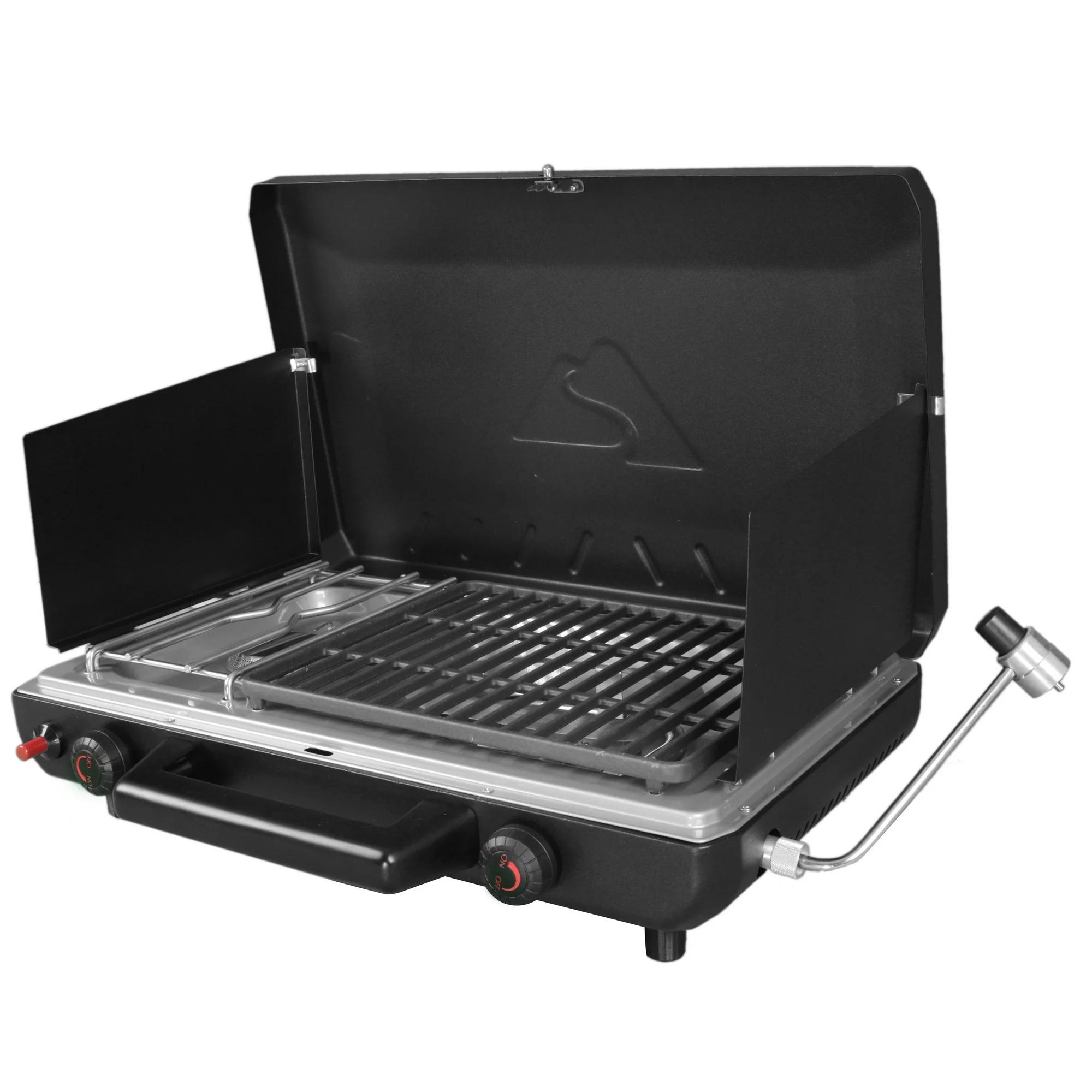 Ozark Trail Propane 2-in-1 Portable 2 Burner Grill Camp Stove for $37.64 Shipped