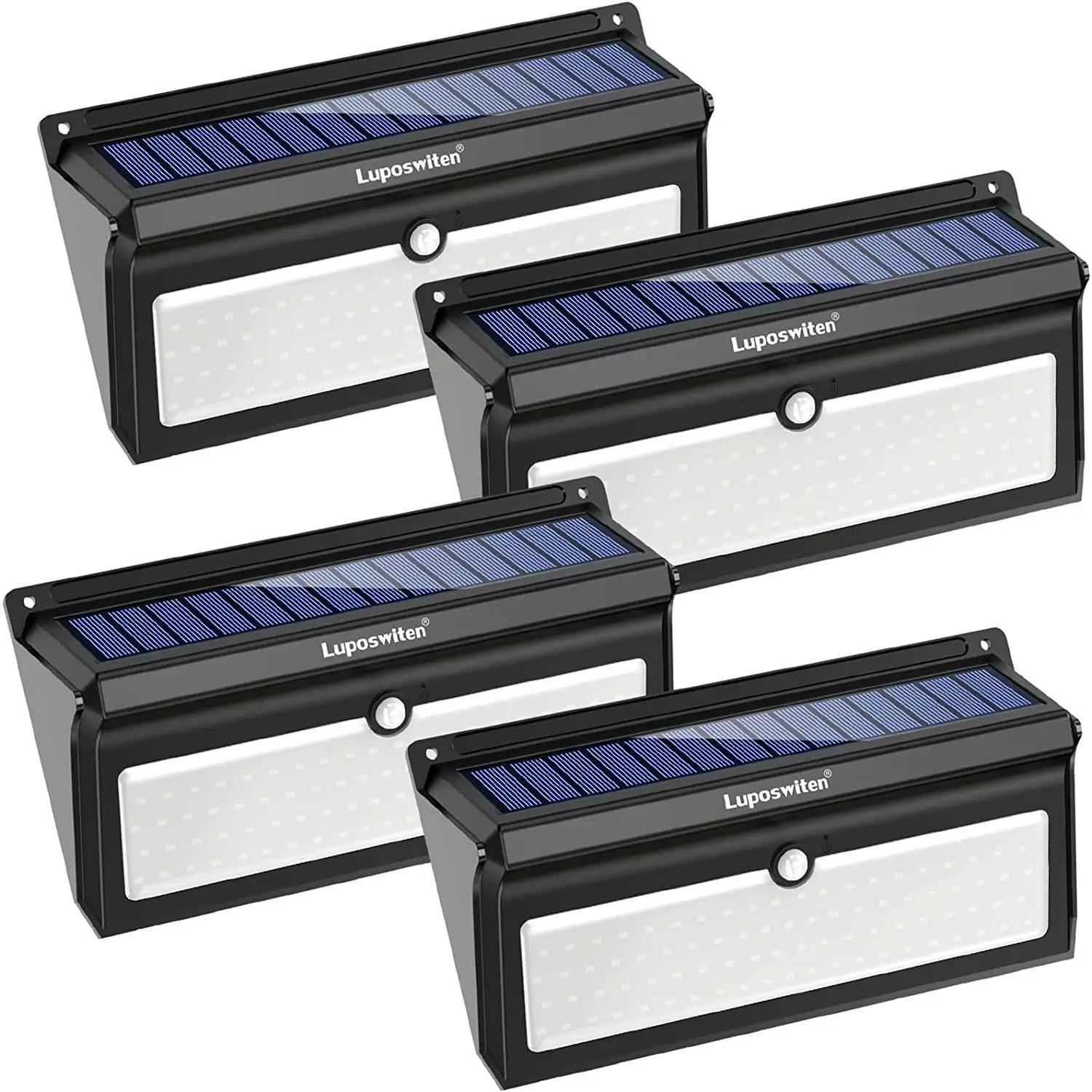 Luposwiten 100 LED Outdoor Solar Lights 4 Pack for $16 Shipped