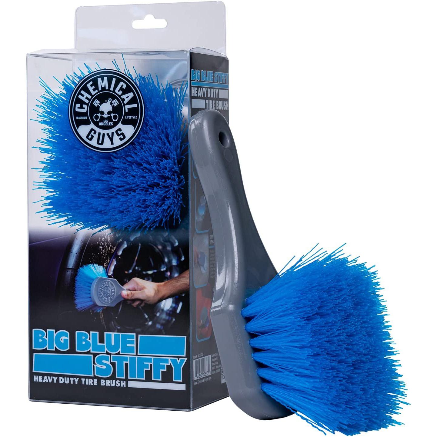 Chemical Guys Big Blue Stiffy Heavy Duty Tire and Upholstry Brush for $5.27 Shipped