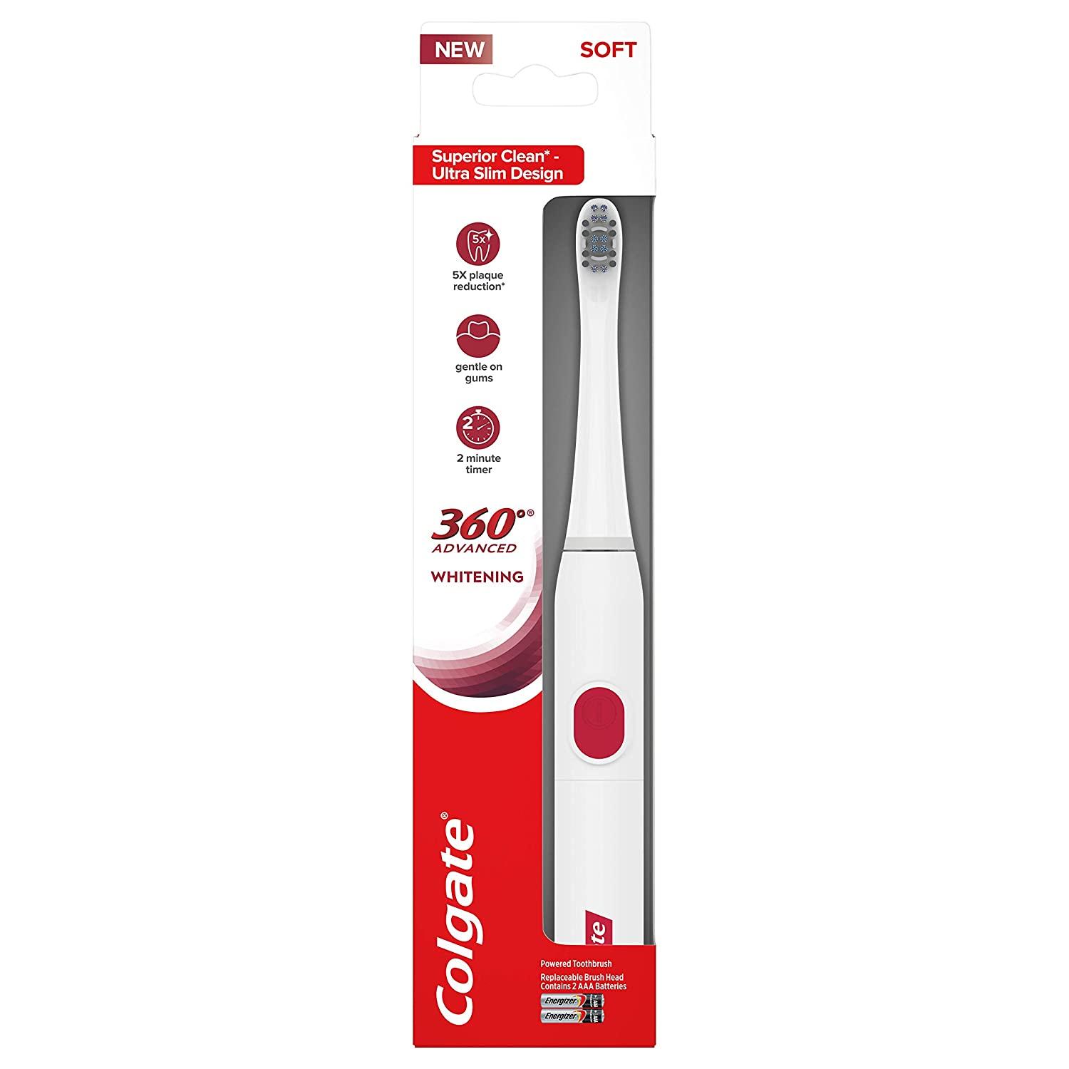 Colgate 360 Advance Whitening Electric Toothbrush 4 Pack for $13.99