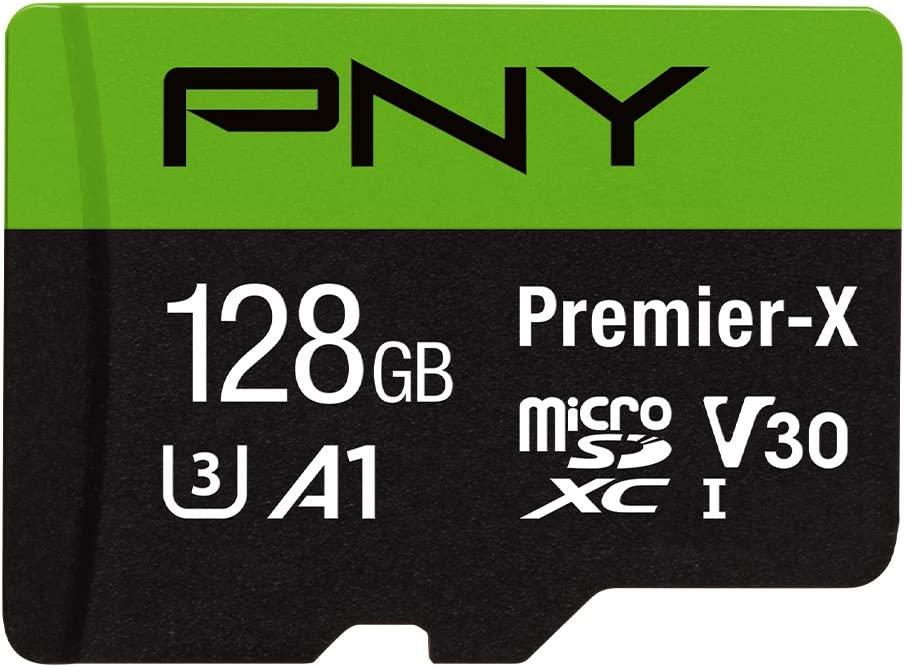 128GB PNY Premier-X Class 10 U3 A1 microSDXC Memory Card for $10.99