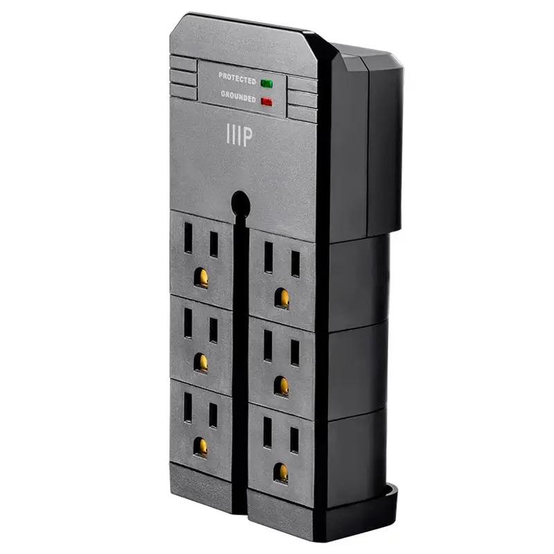 Monoprice 6-Outlet 500W Rotating Wall Tap Surge Protector for $13.99 Shipped