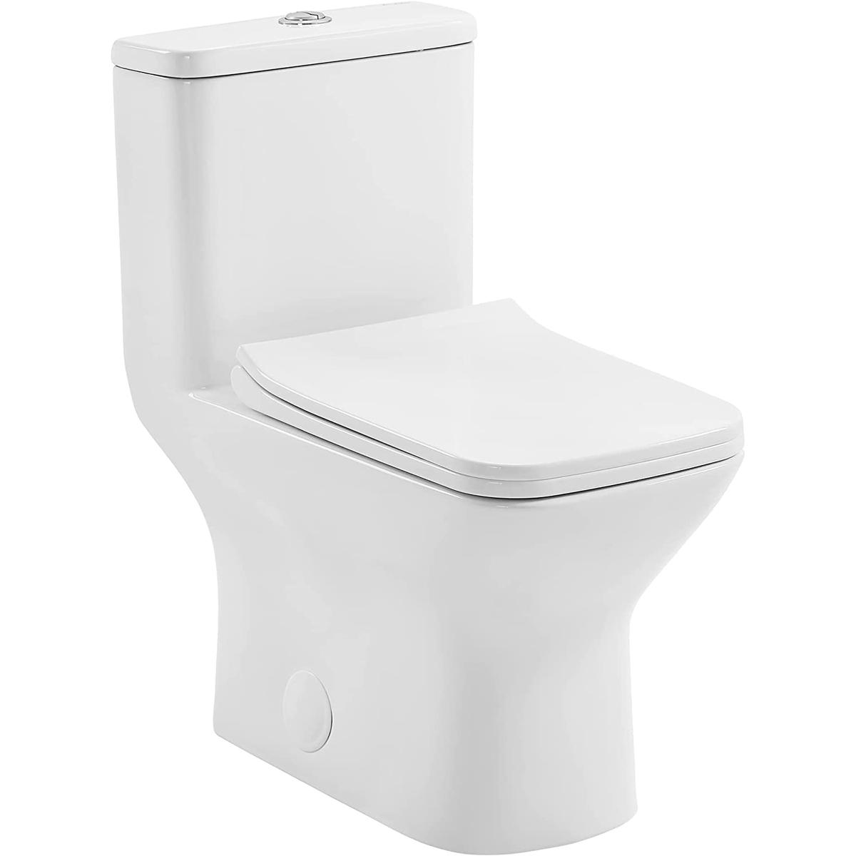 Swiss Madison Carre One Piece Elongated Dual Flush Toilet for $178.09 Shipped