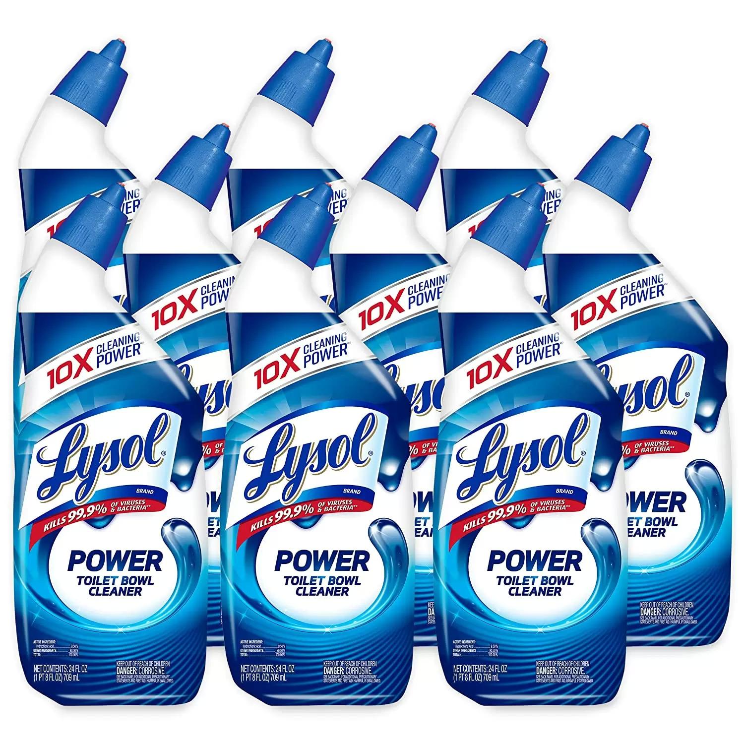Lysol Power Toilet Bowl Cleaner Gel 9 Count for $12.54 Shipped