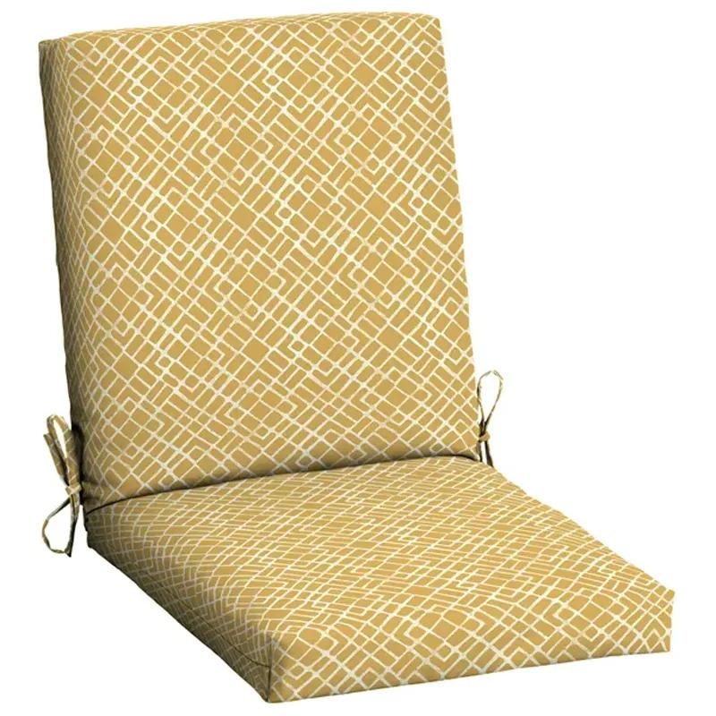 Mainstays 43x20 Yellow Rectangle Outdoor Chair Cushion for $9.97