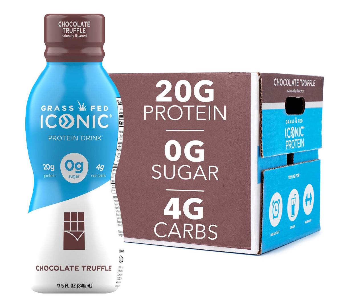 Iconic Protein Drink Chocolate Truffle 12 Pack for $9.99