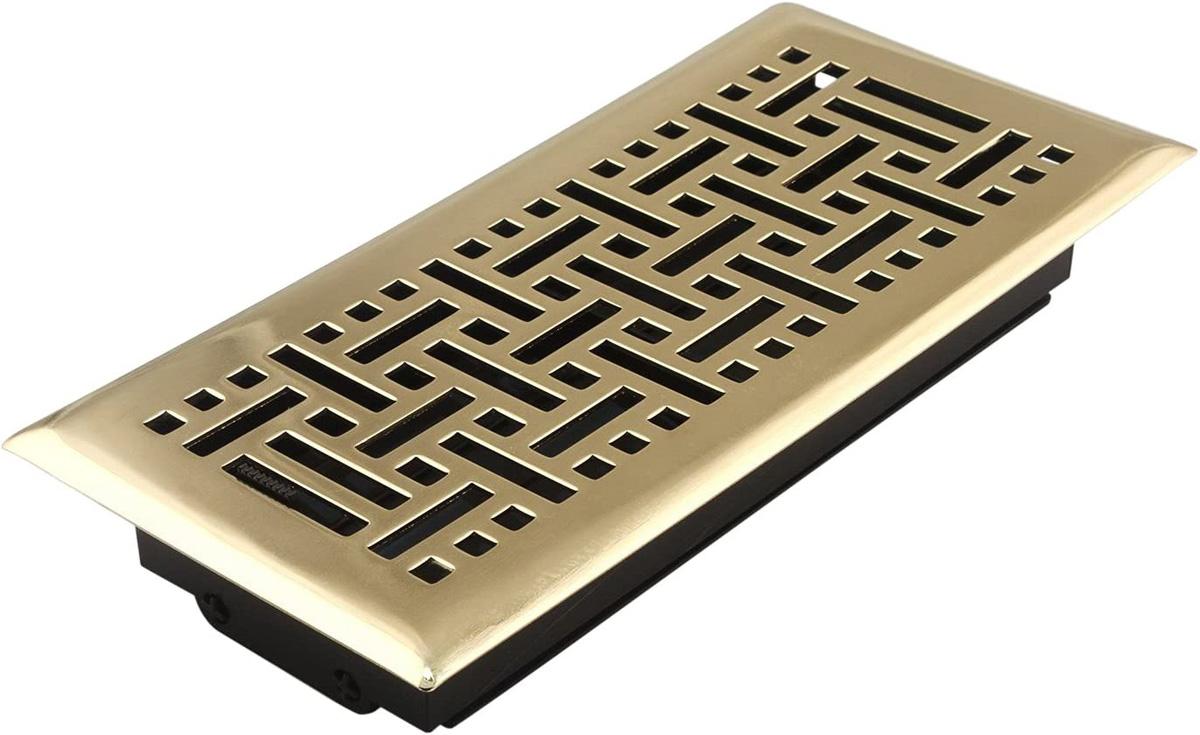 Accord 4x10 Solid Steel Face Drop-In Floor Registers for $9.83