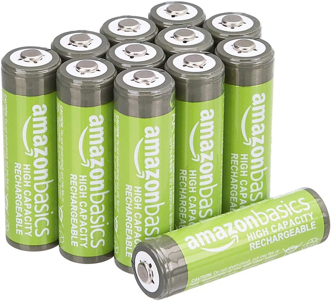 Amazon Basics AA 2400 mAh Rechargeable Batteries 12 Pack for $15.58 Shipped