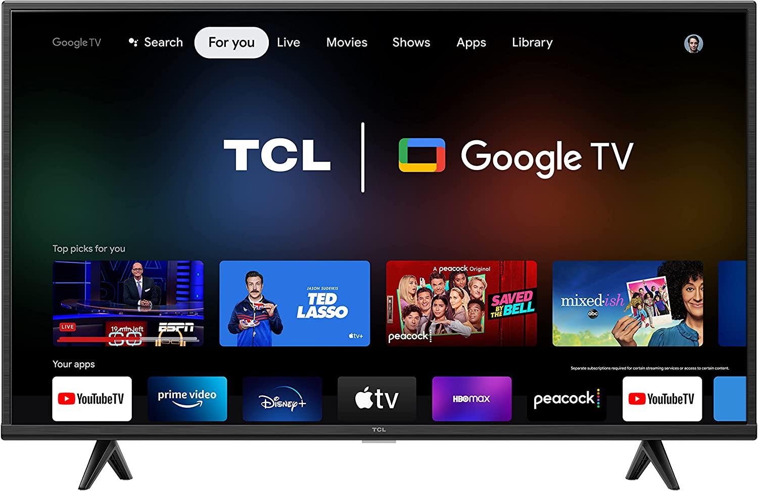 50in TCL 50S446 4K UHD HDR Smart Google TV for $218.99 Shipped