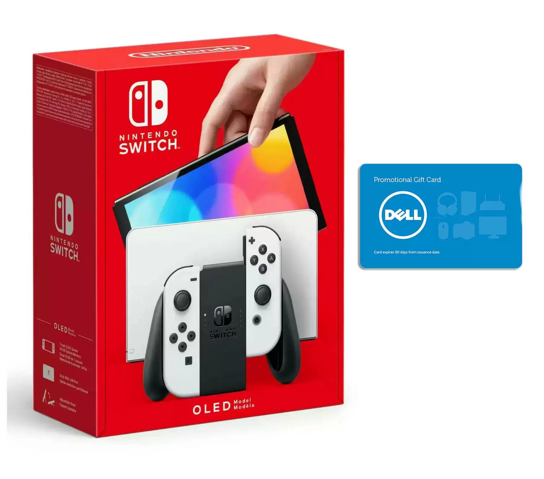 Nintendo Switch OLED with a $75 Dell Gift Card for $349.99 Shipped