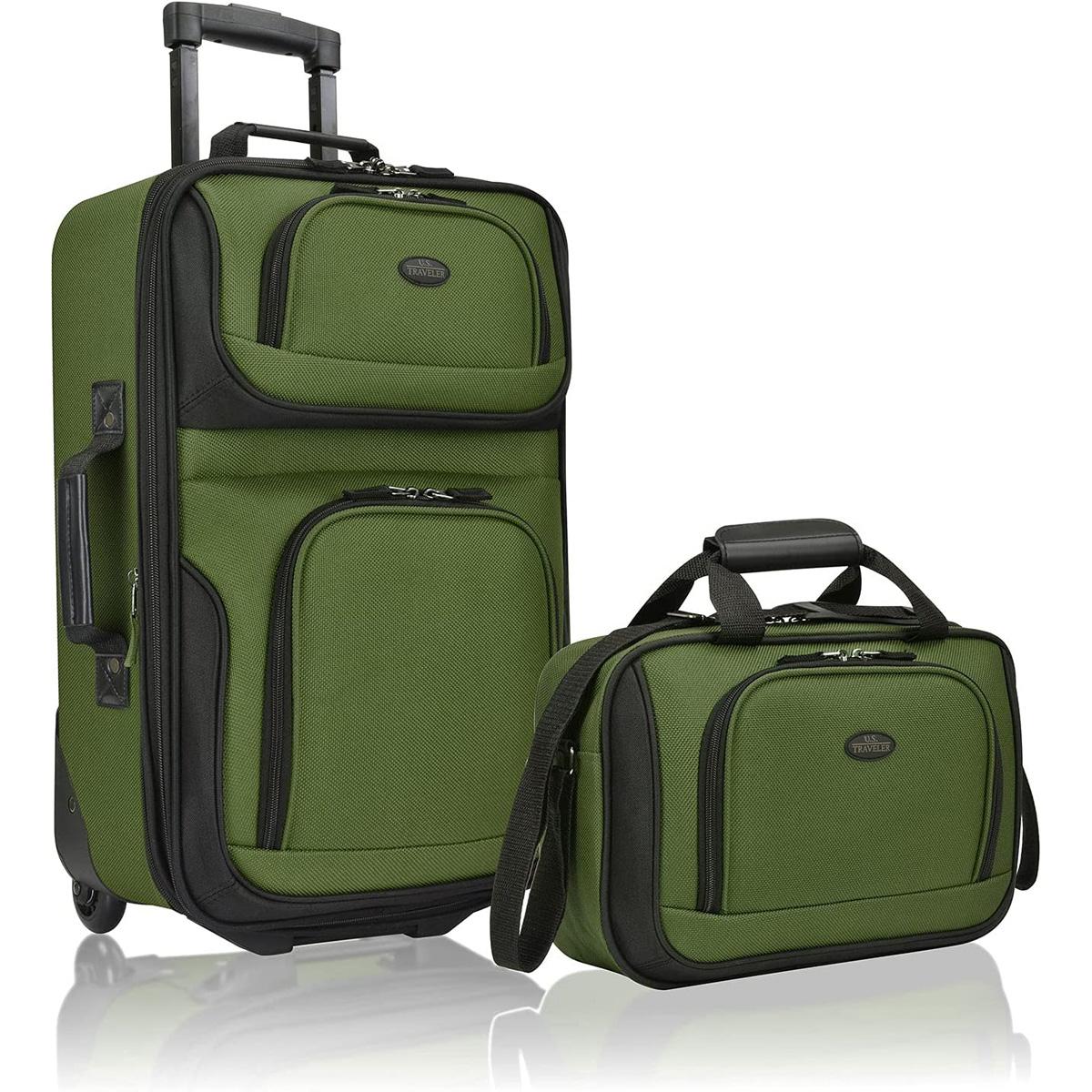 US Traveler Rio Rugged Fabric Expandable Carry-on Luggage Set for $30.27 Shipped