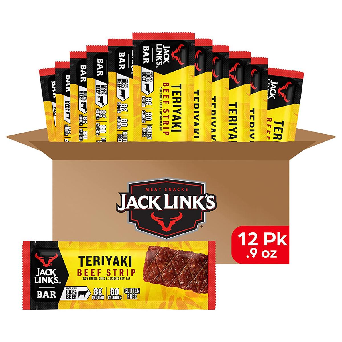 Jack Links Teriyaki Beef Jerky Bars 12 Pack for $11.65 Shipped