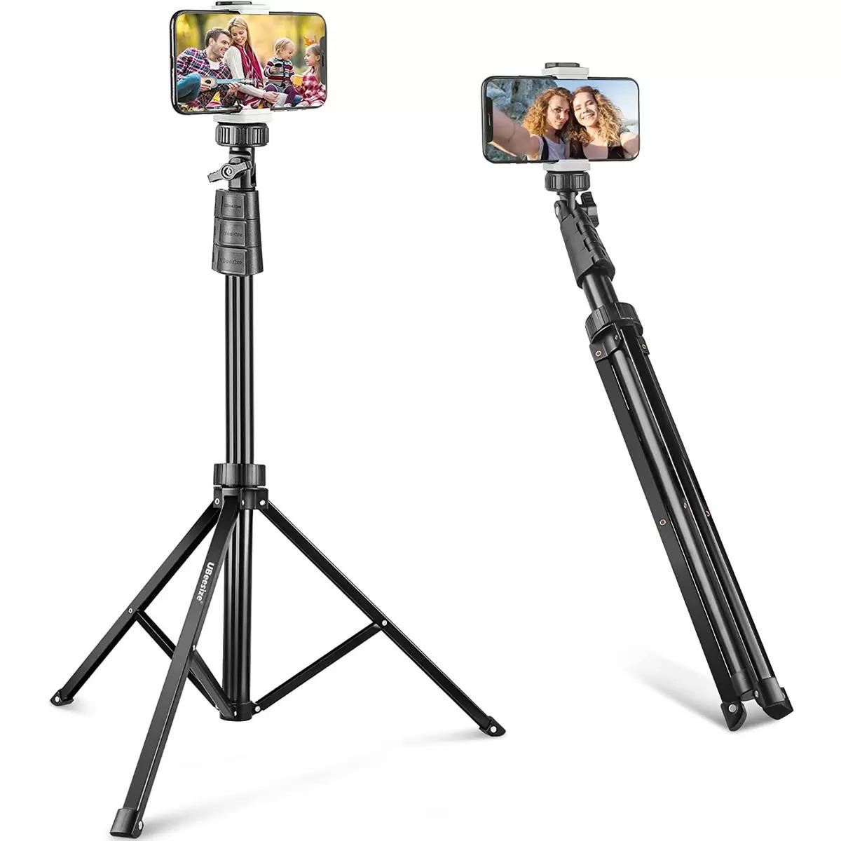 UBeesize 67in Aluminum Tripod Stand with Remote for $8.46