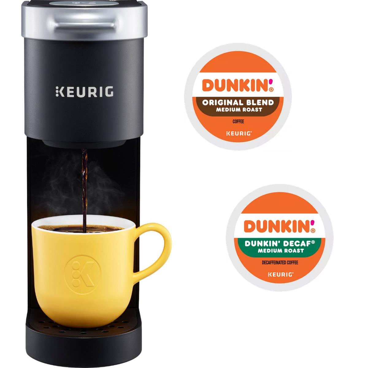 Keurig K-Mini Single Serve Coffee Maker with 44 Dunkin K-Cups for $37.49 Shipped