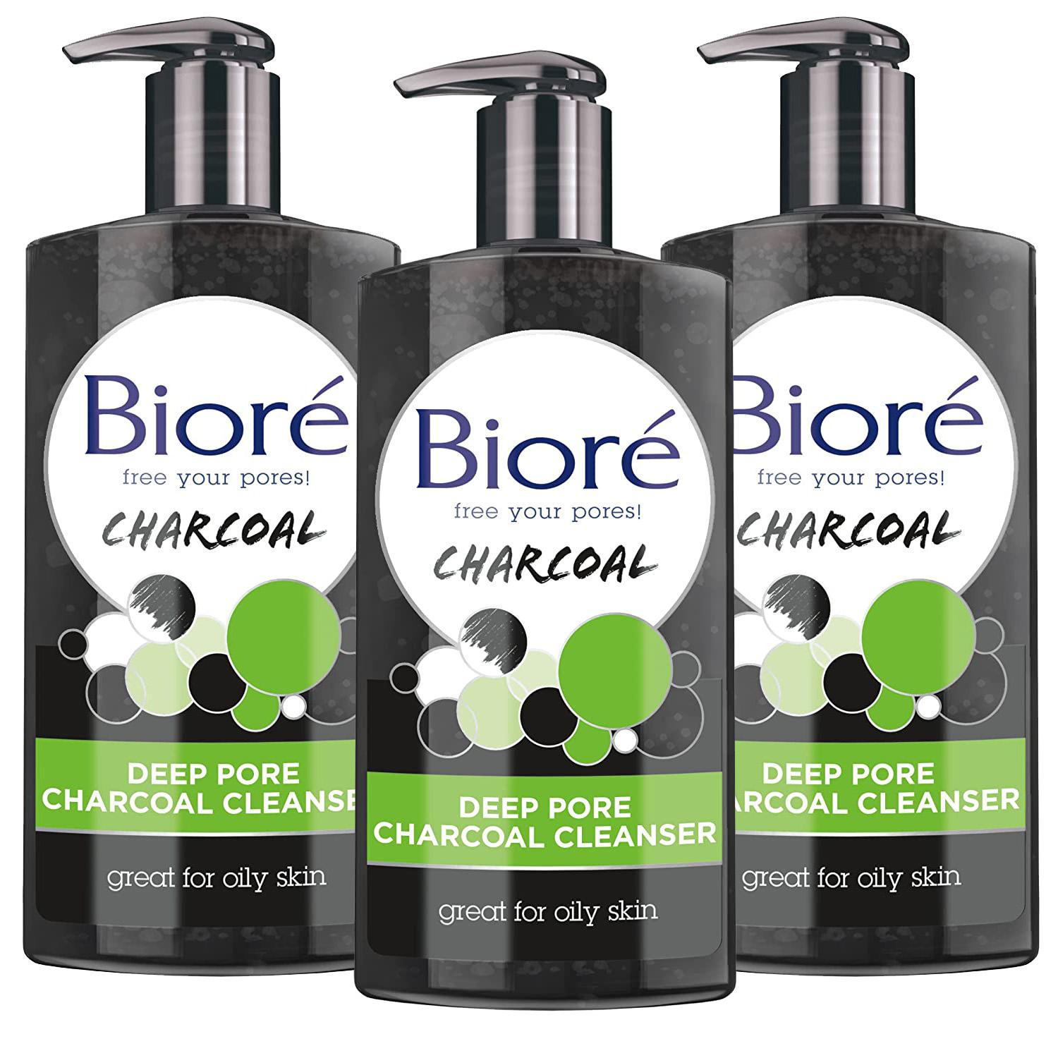 Biore Deep Pore Charcoal Face Wash 3 Pack for $11.68 Shipped