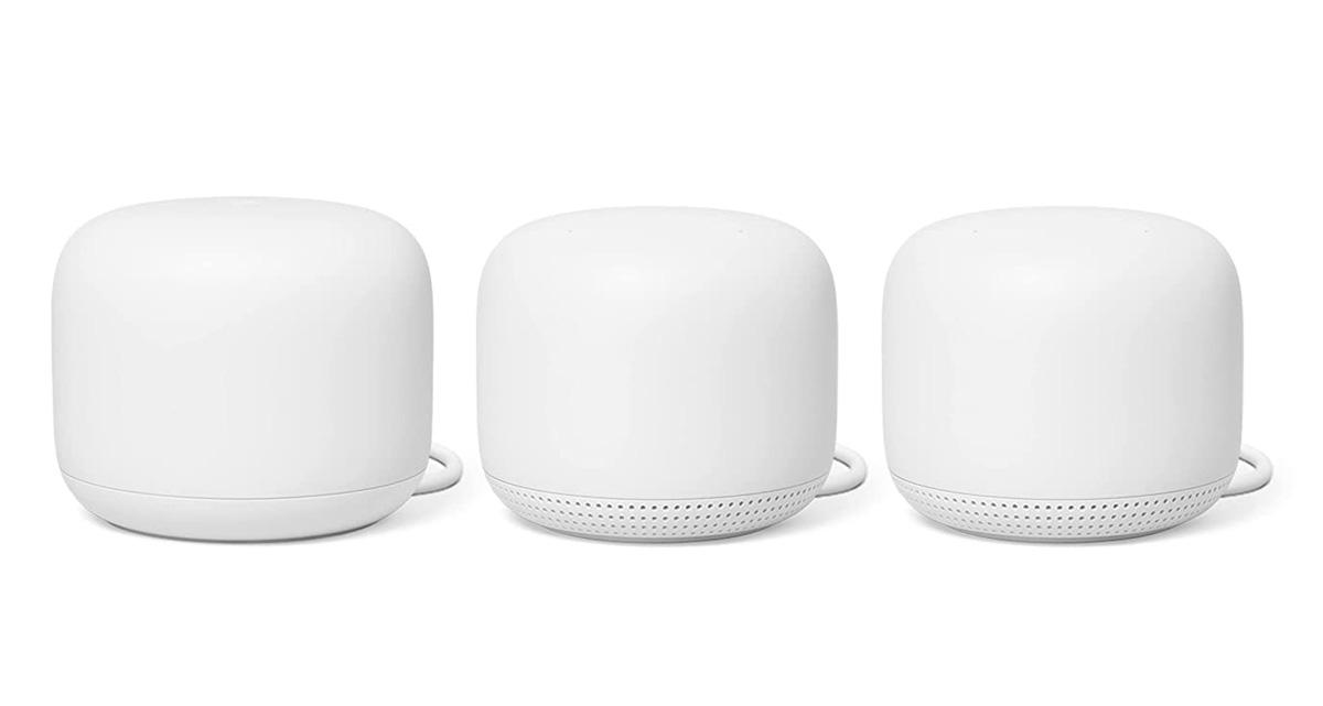 Nest WiFi Extender with Smart Speaker 3 Pack for $169 Shipped