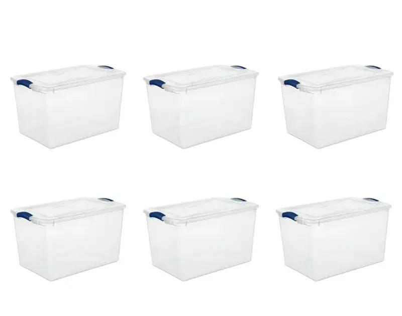Sterilite Latch Box Plastic Storage Containers 6 Pack for $46 Shipped