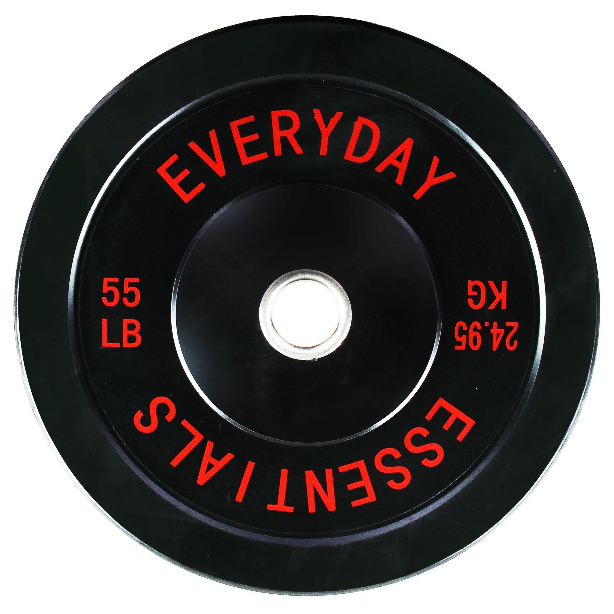 BalanceFrom Olympic Bumper Plate Weight 55lb Plate for $59.99 Shipped