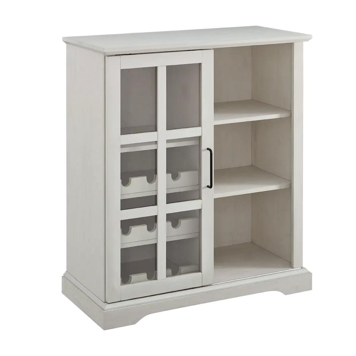 Birch Harbor Lewes Sliding Glass Door Bar Cabinet for $70 Shipped