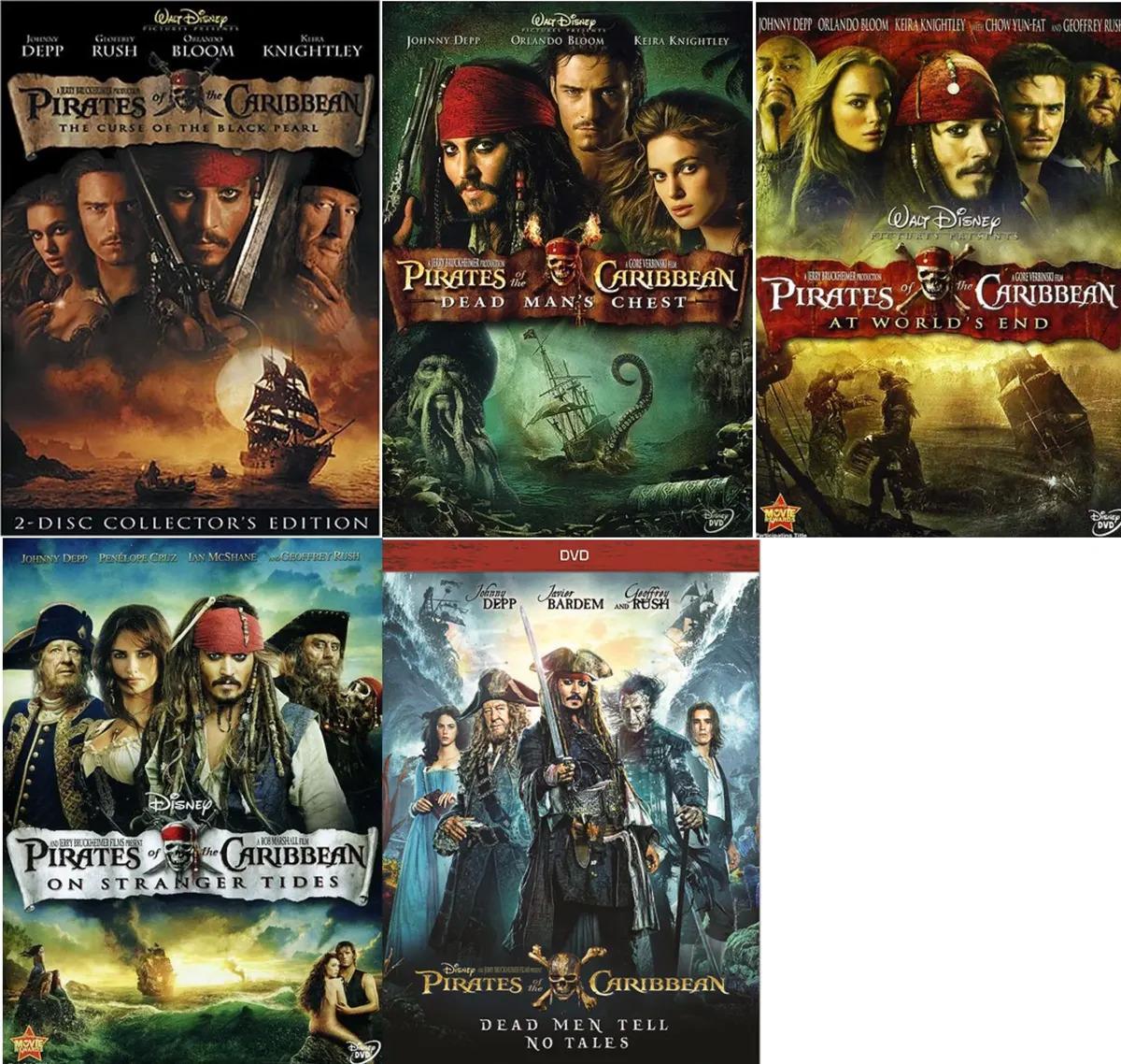Pirates of the Caribbean 1-5 Film Collection for $19.99